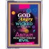ANGRY WITH THE WICKED   Scripture Wooden Framed Signs   (GWABIDE 8081)   "16X24"