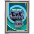 TURN AWAY FROM EVIL   Encouraging Bible Verses Framed   (GWABIDE 8082)   "16X24"