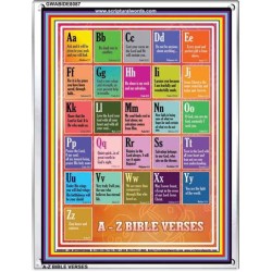 A-Z BIBLE VERSES   Christian Quotes Frame   (GWABIDE 8087)   