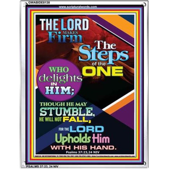 THE LORD UPHOLDS US   Scripture Art Frame   (GWABIDE 8138)   