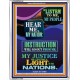 A LIGHT TO THE NATIONS   Biblical Art Acrylic Glass Frame   (GWABIDE 8144)   