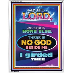 THERE IS NO GOD BESIDE ME   Biblical Art Acrylic Glass Frame    (GWABIDE 8165)   