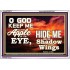 UNDER THE SHADOW OF THY WINGS   Frame Scriptural Wall Art   (GWABIDE8275)   "24X16"