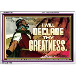 THY GREATNESS   Frame Bible Verse Art    (GWABIDE8355)   