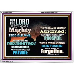 A MIGHTY TERRIBLE ONE   Bible Verse Frame Art Prints   (GWABIDE8362)   "24X16"