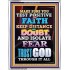 TRUST GOD AT ALL TIMES   Biblical Paintings Acrylic Glass Frame   (GWABIDE 8415)   "16X24"