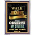 WALK IN MY JUDGEMENTS   Printable Bible Verse to Framed   (GWABIDE 8479)   "16X24"