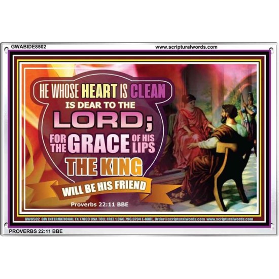 A CLEAN HEART   Bible Verses Frame Art Prints   (GWABIDE8502)   