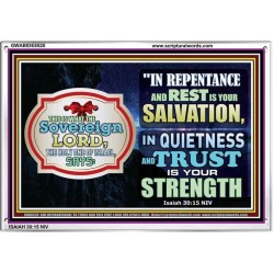 SALVATION TRUSTAND STRENGTH   Bible Verses Frame   (GWABIDE8520)   