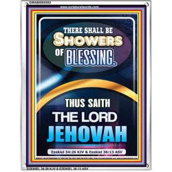 THERE SHALL BE SHOWERS OF BLESSINGS   DIVINE DECREE ACRYLIC FRAME   (GWABIDE8552)   