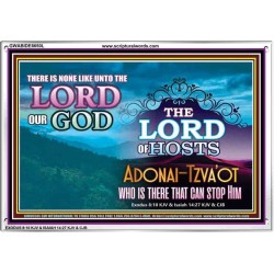 ADONAI TZVA'OT - LORD OF HOSTS   Christian Quotes Frame   (GWABIDE8650L)   "24X16"