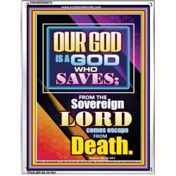 THE SOVREIGN GOD   Christian Paintings Acrylic Glass Frame   (GWABIDE 8670)   