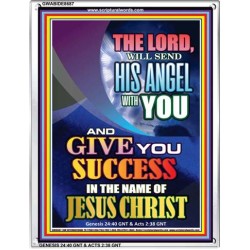 THE LORD WILL GIVE YOU GOOD SUCCESS   Bible Verse Framed for Home   (GWABIDE 8687)   