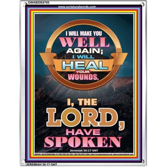 THE LORD HAS SPOKEN   Bible Verses Frame for Home Online   (GWABIDE 8705)   