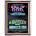 ABSTAIN FROM FORNICATION   Scripture Wall Art   (GWABIDE 8715)   "16X24"