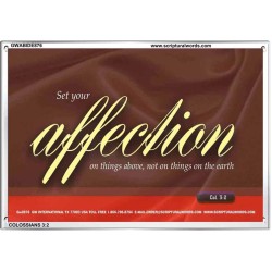 SET YOUR AFFECTION   Inspirational Bible Verses Framed   (GWABIDE876)   