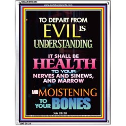 WISDOM IS HEALTH   Inspirational Wall Art Frame   (GWABIDE 8833)   "16X24"