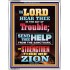 THE LORD HEAR THEE IN THE DAY OF TROUBLE   Frame Bible Verse   (GWABIDE 8849)   "16X24"