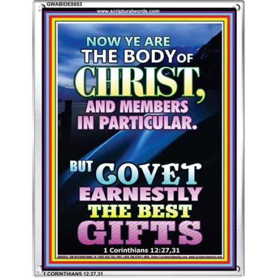 YE ARE THE BODY OF CHRIST   Bible Verses Framed Art   (GWABIDE 8853)   