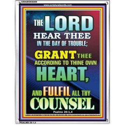 THE LORD HEAR THEE   Bible Verses  Picture Frame Gift   (GWABIDE 8859)   