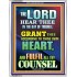 THE LORD HEAR THEE   Bible Verses  Picture Frame Gift   (GWABIDE 8859)   "16X24"