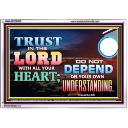 TRUST IN THE LORD   Contemporary Christian Paintings Acrylic Glass frame   (GWABIDE8908)   