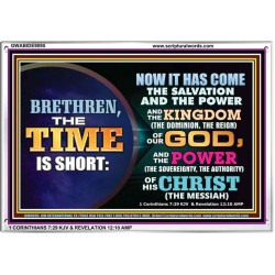 TIME IS SHORT   Encouraging Bible Verses Framed   (GWABIDE9095)   