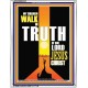 WALK IN THE TRUTH   Large Framed Scripture Wall Art   (GWABIDE 9121)   