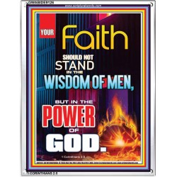 YOUR FAITH   Frame Bible Verse Online   (GWABIDE 9126)   