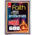 YOUR FAITH   Frame Bible Verse Online   (GWABIDE 9126)   "16X24"