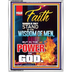 YOUR FAITH   Framed Bible Verses Online   (GWABIDE 9126B)   "16X24"