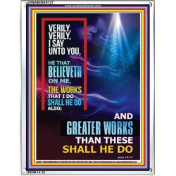 VERILY VERILY I SAY TO YOU   Frame Bible Verses Online   (GWABIDE 9127)   "16X24"