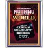 WE BROUGHT NOTHING TO THE WORLD   Frame Scriptures Dcor   (GWABIDE 9147)   "16X24"