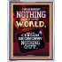 WE BROUGHT NOTHING TO THE WORLD   Framed Scriptural Dcor   (GWABIDE 9147B)   "16X24"