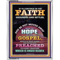 THE HOPE OF THE GOSPEL   Encouraging Bible Verse Frame   (GWABIDE 9156)   