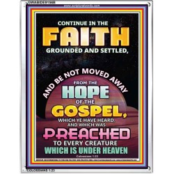 THE HOPE OF THE GOSPEL   Christian Quotes Framed   (GWABIDE 9156B)   