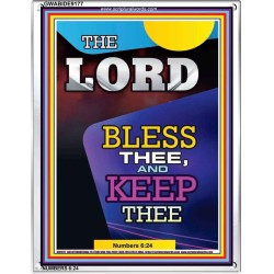 THE LORD  BLESS THEE   contemporary Christian Art Frame   (GWABIDE 9177)   