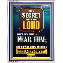 THE SECRET OF THE LORD   Scripture Art Prints   (GWABIDE 9192)   