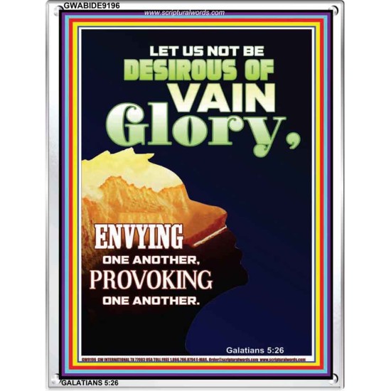 VAIN GLORY   Bible Verses Wall Art Acrylic Glass Frame   (GWABIDE 9196)   