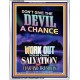 WORK OUT YOUR SALVATION   Bible Verses Wall Art Acrylic Glass Frame   (GWABIDE 9209)   