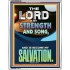 THE LORD IS MY STRENGTH   Framed Bible Verse   (GWABIDE 9248)   "16X24"
