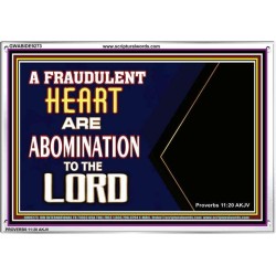 WHAT ARE ABOMINATION TO THE LORD   Large Framed Scriptural Wall Art   (GWABIDE9273)   