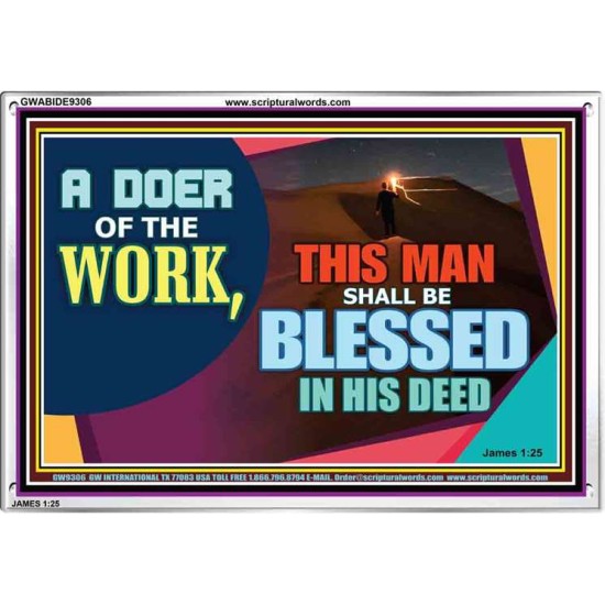 BE A DOER OF THE WORD OF GOD   Frame Scriptures Dcor   (GWABIDE9306)   