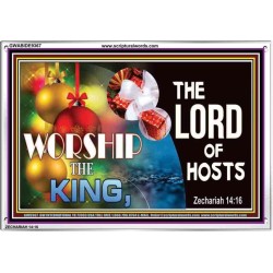 WORSHIP THE KING   Bible Verse Framed Art   (GWABIDE9367)   