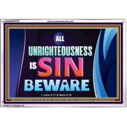 ALL UNRIGHTEOUSNESS IS SIN   Printable Bible Verse to Frame   (GWABIDE9376)   