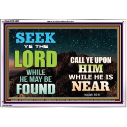 SEEK THE LORD WHEN HE IS NEAR   Bible Verse Frame for Home Online   (GWABIDE9403)   
