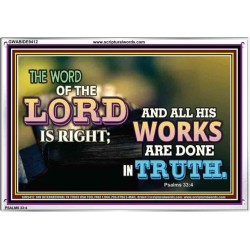 ALL HIS WORKS ARE DONE IN TRUTH   Scriptural Wall Art   (GWABIDE9412)   