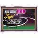 WALK BEFORE GOD IN THE LIGHT OF LIVING   Christian Artwork   (GWABIDE9450)   