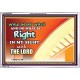 WALK IN MY WAYS AND DO WHAT IS RIGHT   Framed Scripture Art   (GWABIDE9451)   