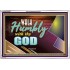 WALK HUMBLY WITH THY GOD   Scripture Art Prints Framed   (GWABIDE9452)   "24X16"